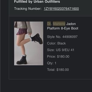 Dr. Martens Black Jadon Boots